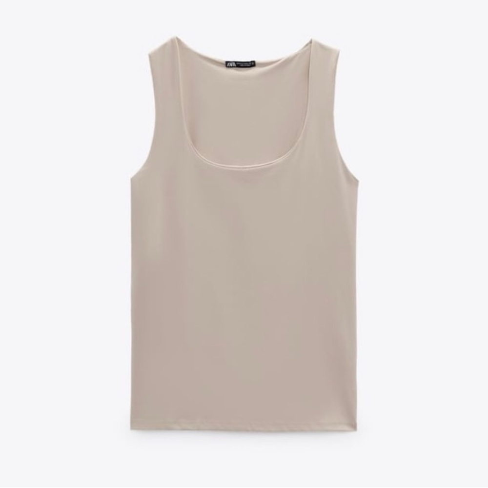 Zara | Beige Tank Top | Size M